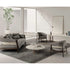 Frigerio Liza armchair with solid ashwood frame and upholstered leather or fabric seat, available at Casa Design Group.