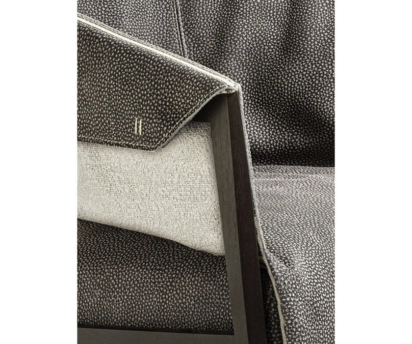Frigerio Liza armchair with solid ashwood frame and upholstered leather or fabric seat, available at Casa Design Group.