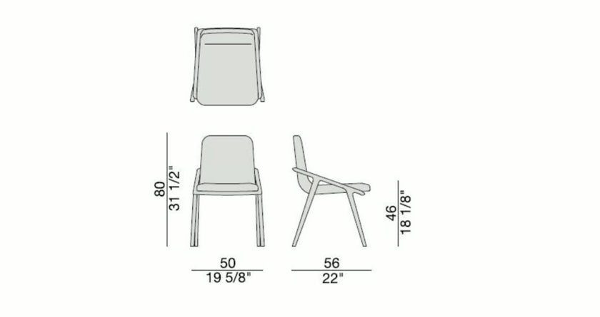 High End Lolita Chair by Porada Casa Design Group