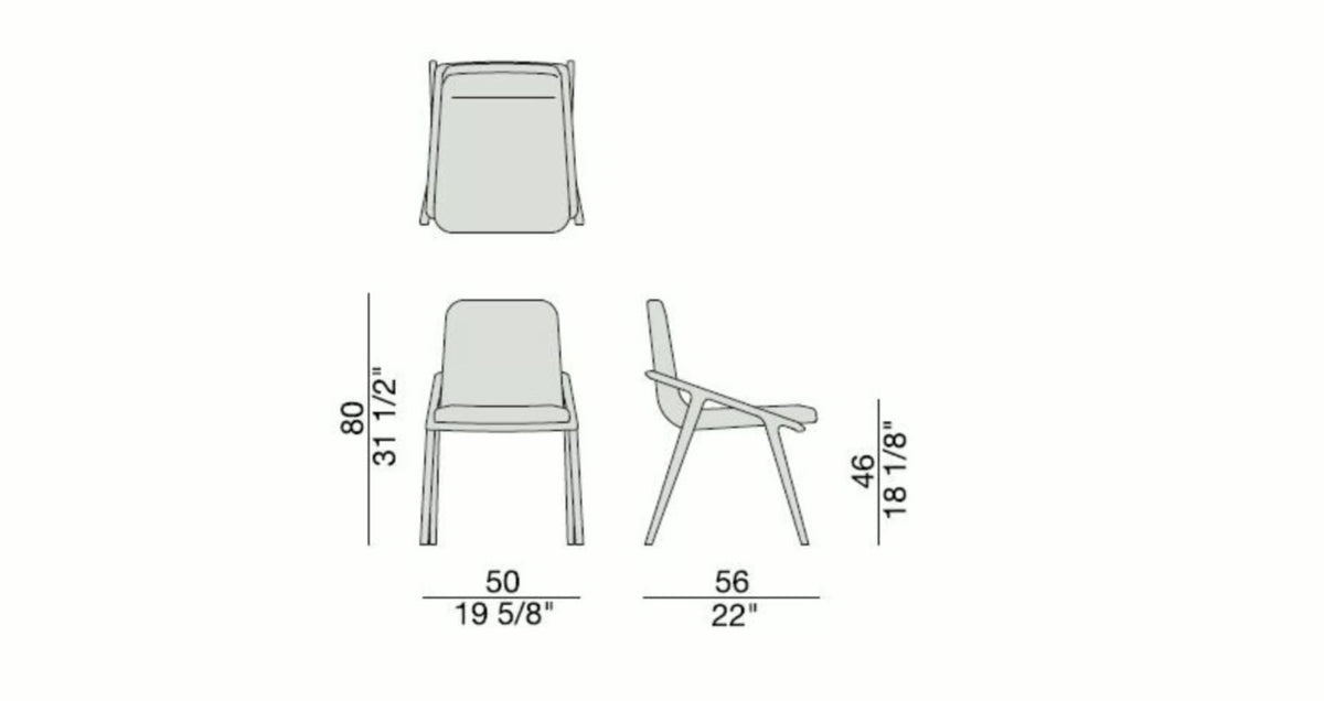 High End Lolita Chair by Porada Casa Design Group