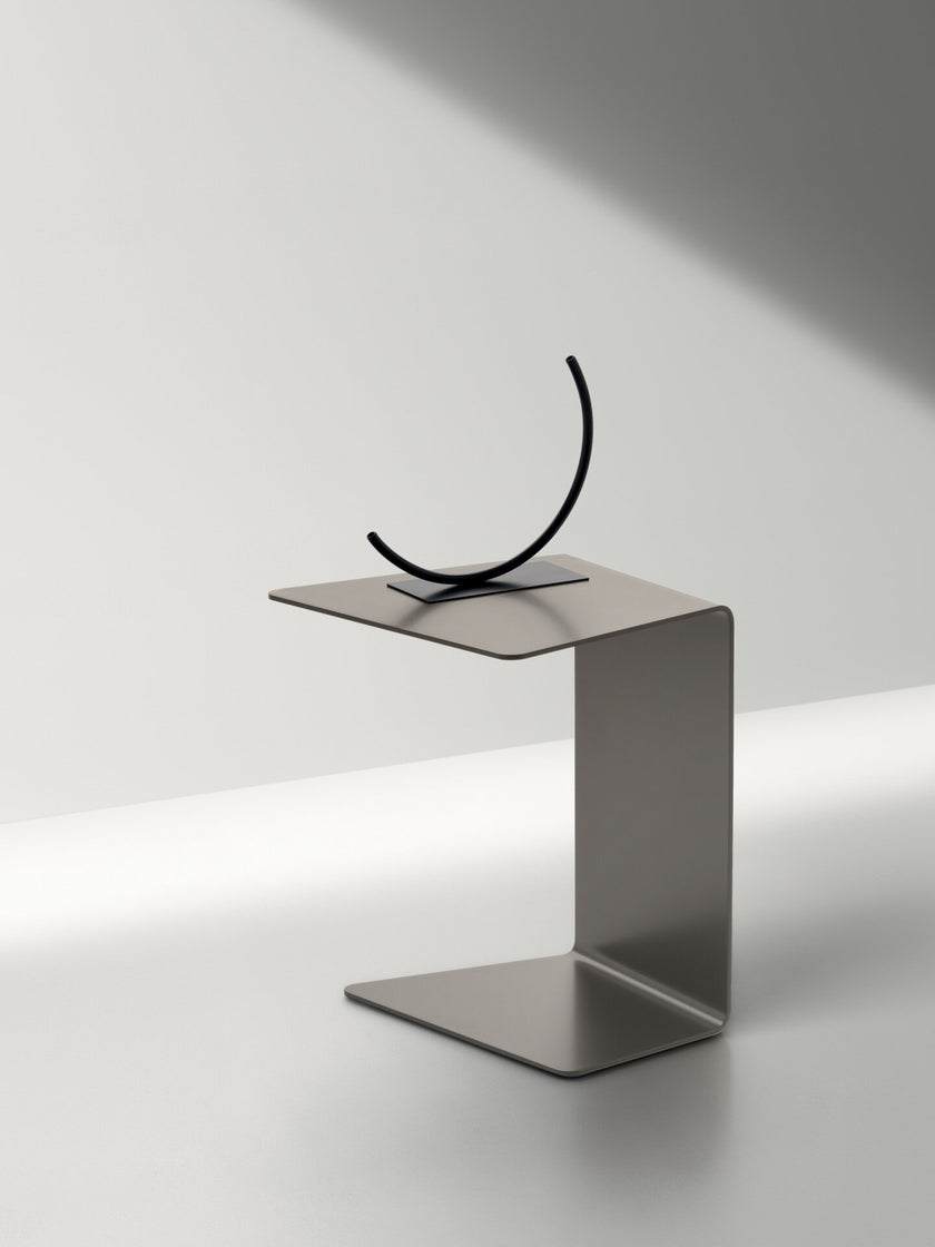 Loman Outdoor C Table in Light Brown Painted Steel by Ditre Italia | Casa Design Group