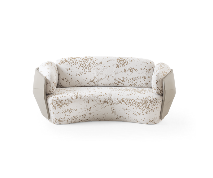 Lorelei Sofa by Giorgetti with sculptural leather upholstery and automotive-inspired contemporary design | Casa Design Group