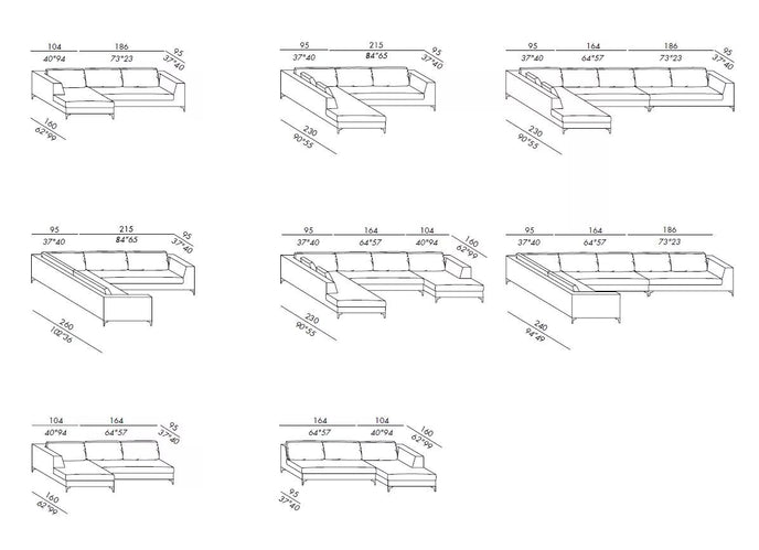 High End Louis Up Modular Sofa by Meridiani Casa Design Group