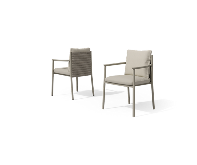 Lucca elegant woven dining chair by Studio Segers for Tribù | Casa Design Group