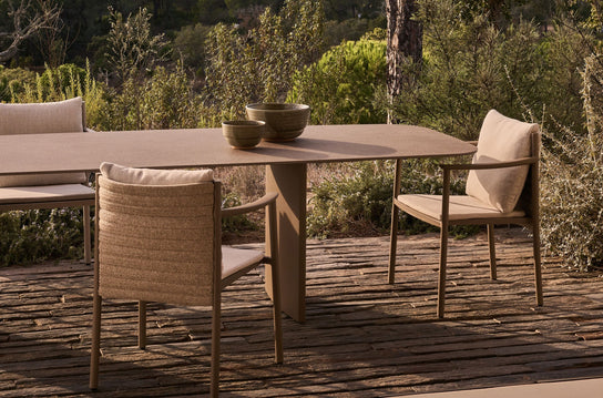 Lucca elegant woven dining chair by Studio Segers for Tribù | Casa Design Group