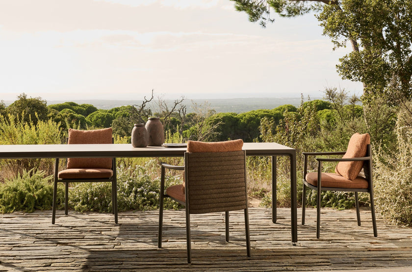 Lucca elegant woven dining chair by Studio Segers for Tribù | Casa Design Group