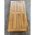 Modern Outdoor Lui Coffee Table with Fine Sanded Teak Top and Anthracite Frame Casa Design Group