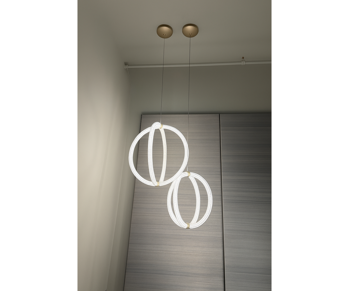 Modern Moooi Luminora Light with Diamond Optical Pattern Casa Design Group