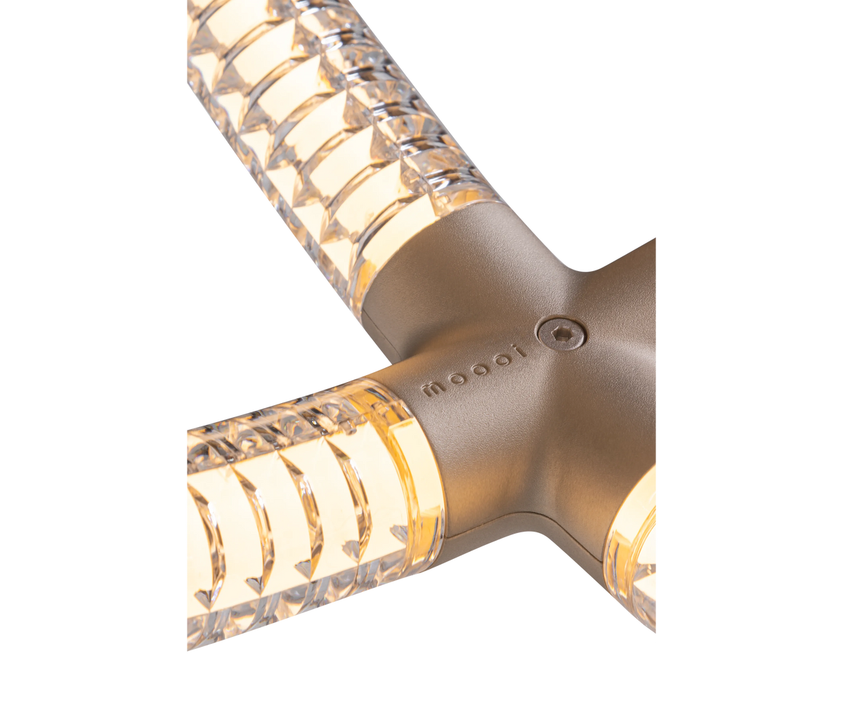 Modern Moooi Luminora Light with Diamond Optical Pattern Casa Design Group