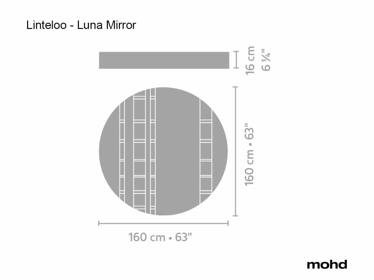 High End Luna Mirror by Linteloo Casa Design Group