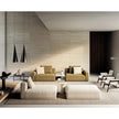 Luxury Arianna armchair by Frigerio with a solid ashwood frame and premium fabric or leather upholstery at Casa Design Group.