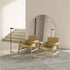 Luxury Arianna armchair by Frigerio with a solid ashwood frame and premium fabric or leather upholstery at Casa Design Group.