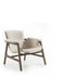 Luxury Arianna armchair by Frigerio with a solid ashwood frame and premium fabric or leather upholstery at Casa Design Group.