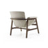 Luxury Arianna armchair by Frigerio with a solid ashwood frame and premium fabric or leather upholstery at Casa Design Group.