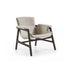 Luxury Arianna armchair by Frigerio with a solid ashwood frame and premium fabric or leather upholstery at Casa Design Group.