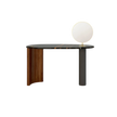 Lymph Beauty sculptural vanity with brass mirror by Gino Carollo for Naturedesign | Casa Design Group