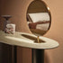 Lymph Beauty sculptural vanity with brass mirror by Gino Carollo for Naturedesign | Casa Design Group