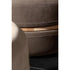 Macaron modern wood pouf by Riva 1920 with upholstered fabric or leather seat and solid wood frame | Casa Design Group