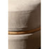 Macaron modern wood pouf by Riva 1920 with upholstered fabric or leather seat and solid wood frame | Casa Design Group