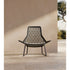 Maia Relax Chair by Kettal featuring a braided Chesnut Maia frame with laminate fabric cushions, modern outdoor lounge chair for luxury patio and terrace spaces | Casa Design Group
