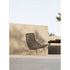 Maia Teak Marengo Relax Chair by Kettal featuring Marengo braided rope, teak legs, and a fog laminate seat cushion, luxury outdoor lounge chair for patios and terraces | Casa Design Group