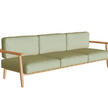 Teak Frame Bohemian Design Elegant Mambo 3 Seater Outdoor Sofa by Royal Botania Casa Design Group