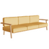 Teak Frame Bohemian Design Elegant Mambo 3 Seater Outdoor Sofa by Royal Botania Casa Design Group