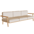 Teak Frame Bohemian Design Elegant Mambo 3 Seater Outdoor Sofa by Royal Botania Casa Design Group