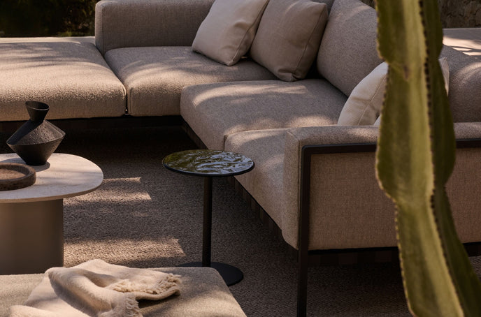 Mare sculptural glass side table by Tribù | Casa Design Group