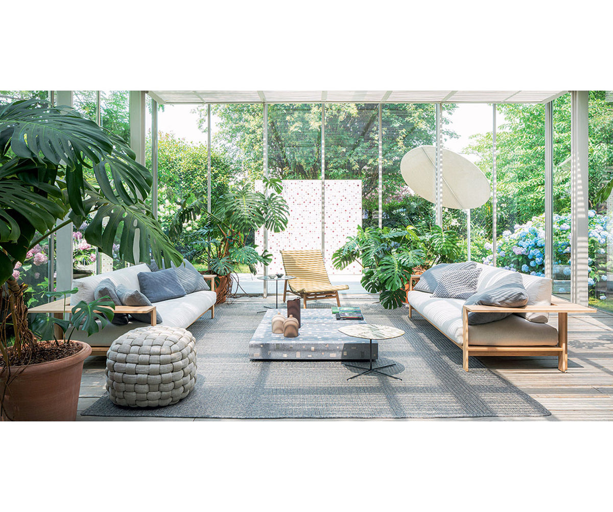 Handcrafted Marna Outdoor Coffee Table by Paola Lenti with Unique Mosaic Design | Casa Design Group