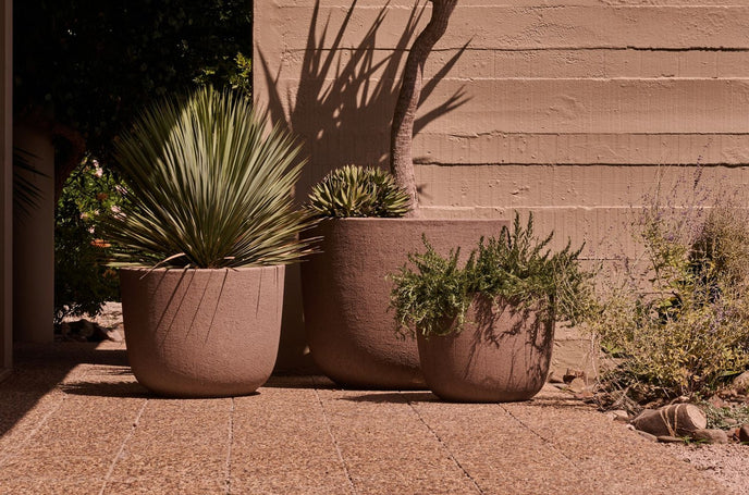 Maroa natural terracotta planter by Tribù Studio | Casa Design Group