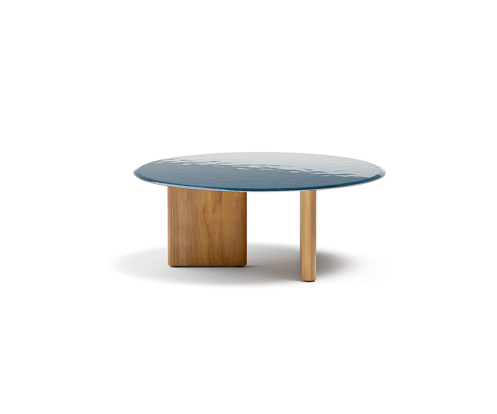 Luxury Materia Coffee Table by Atmosphera with Teak Base Casa Design Group