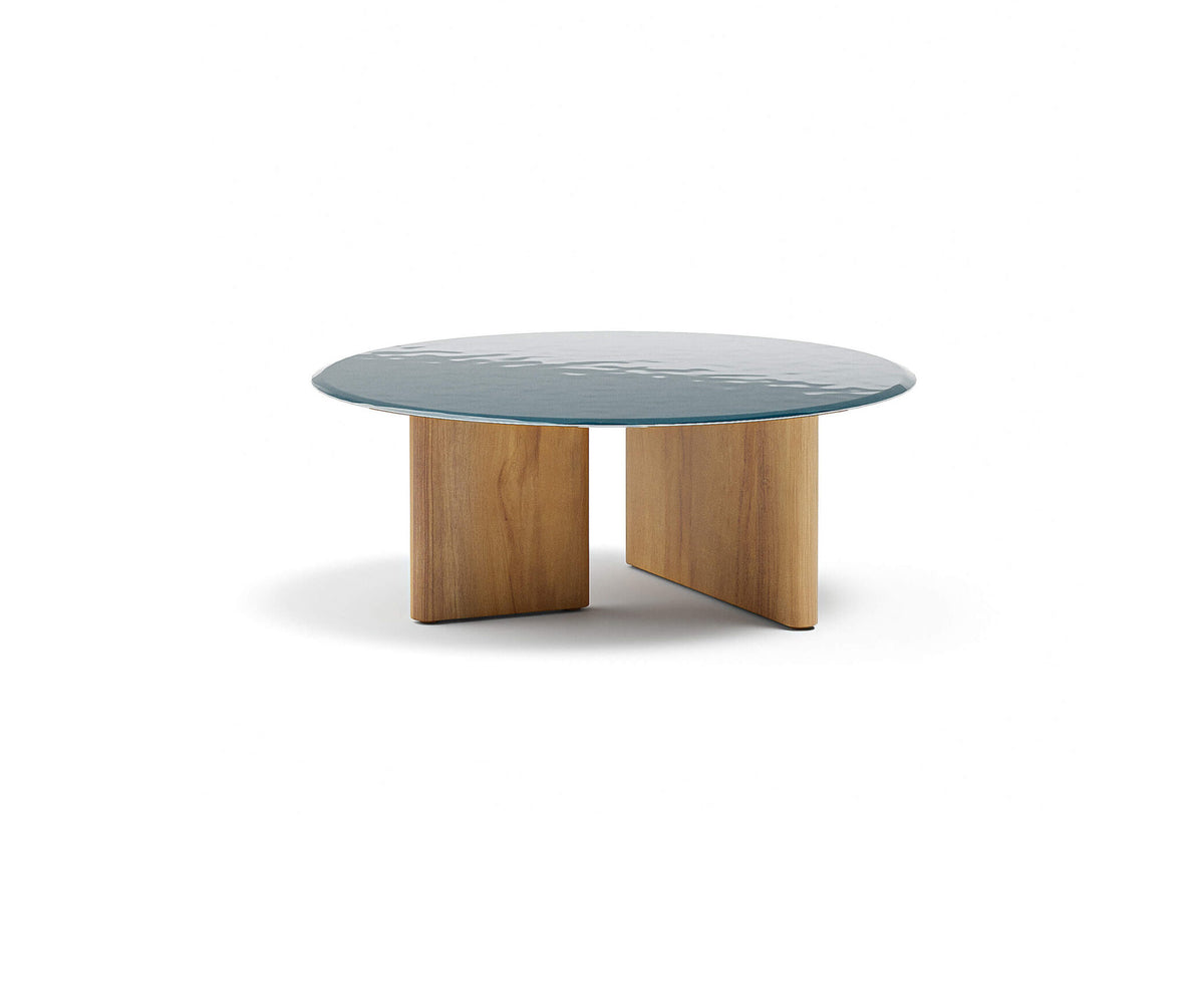 Luxury Materia Coffee Table by Atmosphera with Teak Base Casa Design Group
