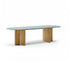 Modern Materia Outdoor Dining Table in Textured Glass Casa Design Group