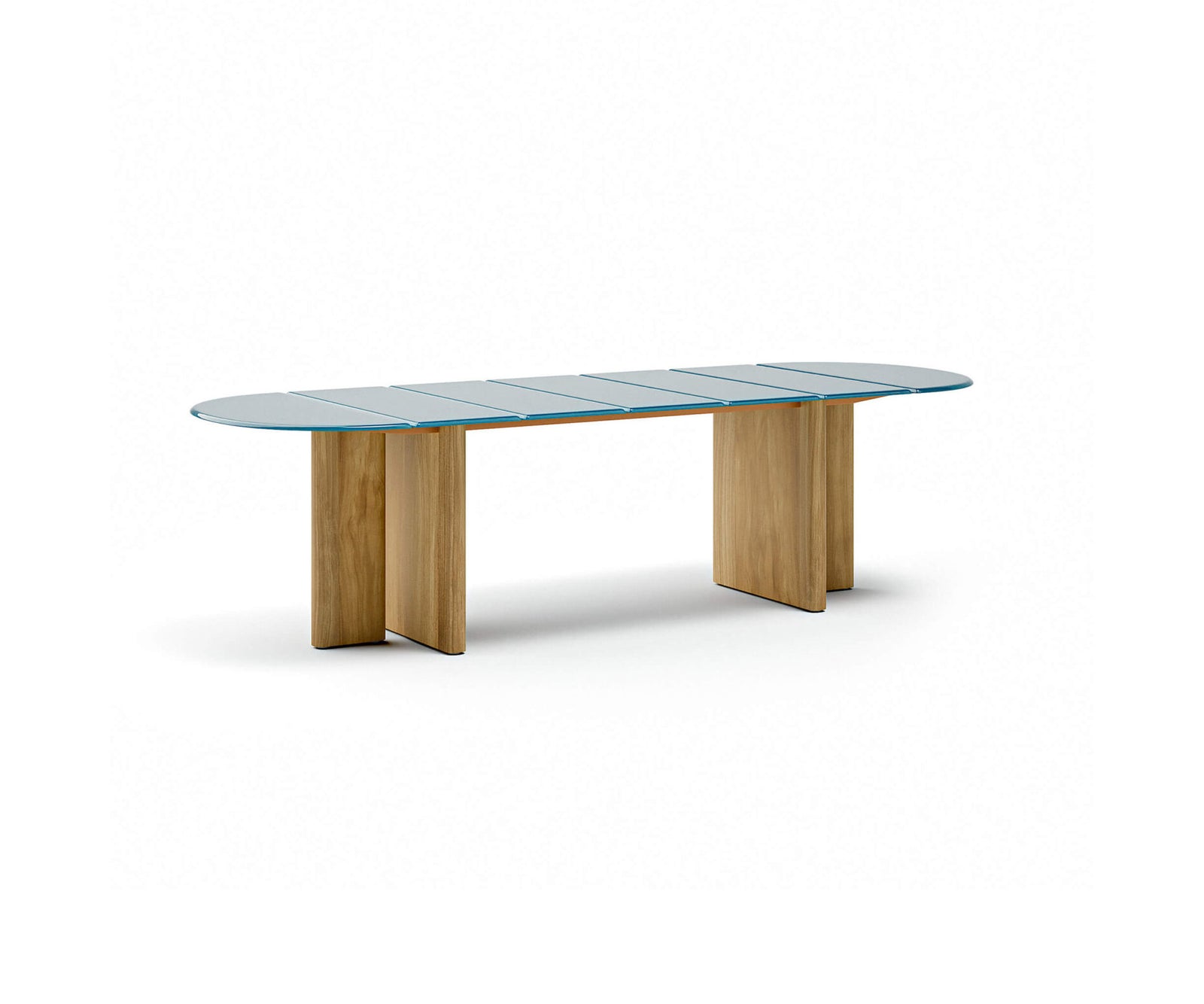 Modern Materia Outdoor Dining Table in Textured Glass Casa Design Group