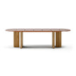 Modern Materia Outdoor Dining Table in Textured Glass Casa Design Group
