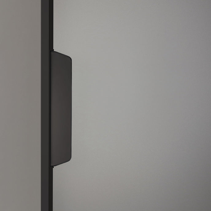 Maxi Sliding Door System with expansive glass panels, aluminum frames and decorative grid patterns by Rimadesio | Casa Design Group