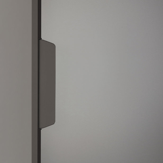 Maxi Sliding Door System with expansive glass panels, aluminum frames and decorative grid patterns by Rimadesio | Casa Design Group