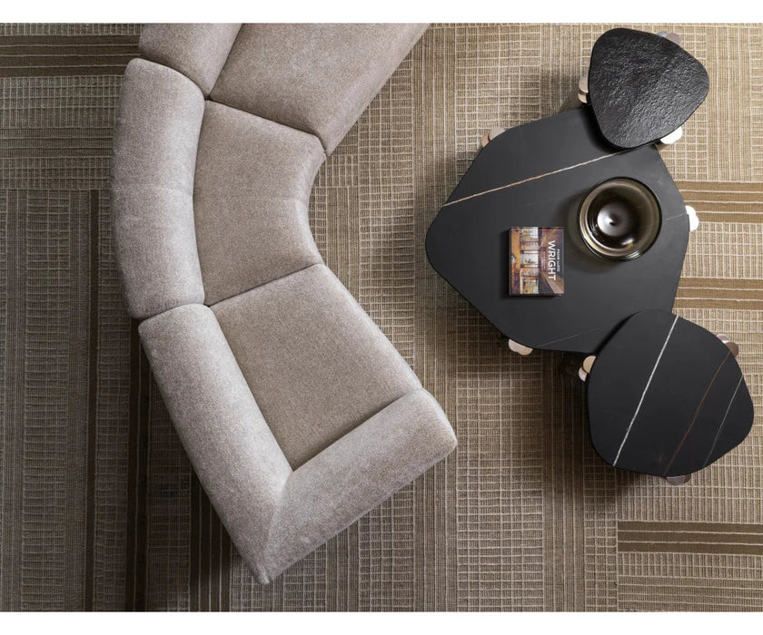 Maylis sculptural coffee table by Molteni&C designed by Christophe Delcourt.