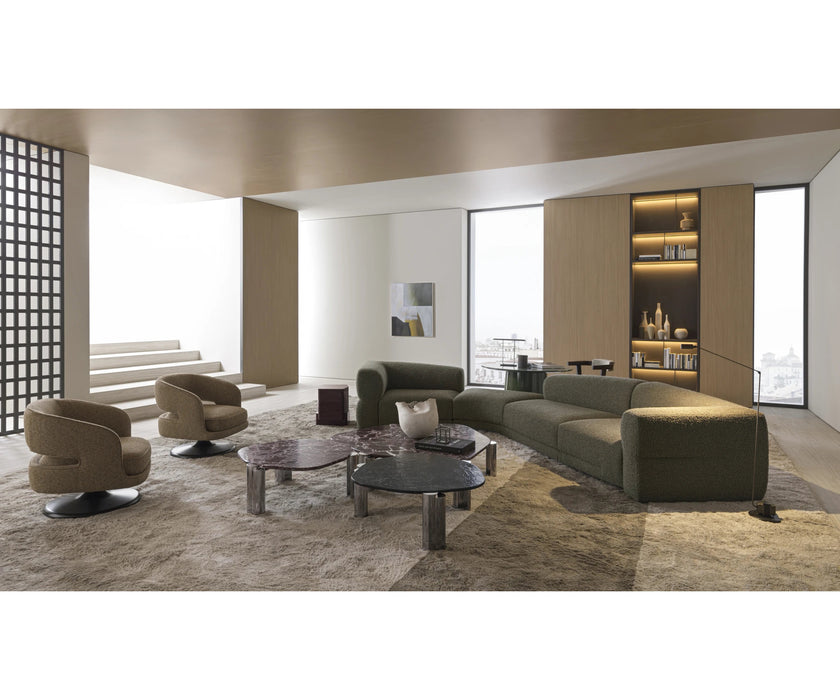 Maylis sculptural coffee table by Molteni&C designed by Christophe Delcourt.