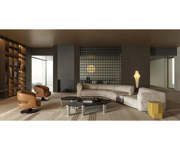 Maylis sculptural coffee table by Molteni&C designed by Christophe Delcourt.