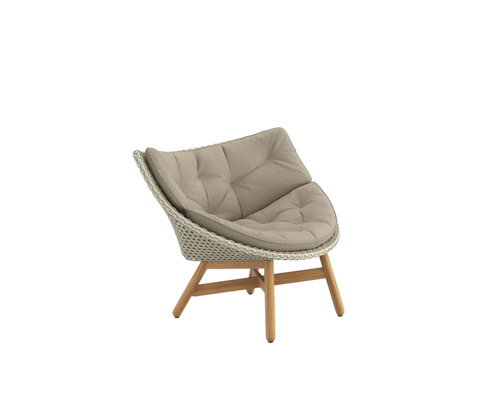 Mbrace Lounge Chair by Dedon | Teak and Handwoven Outdoor Seating by Sebastian Herkner | Casa Design Group