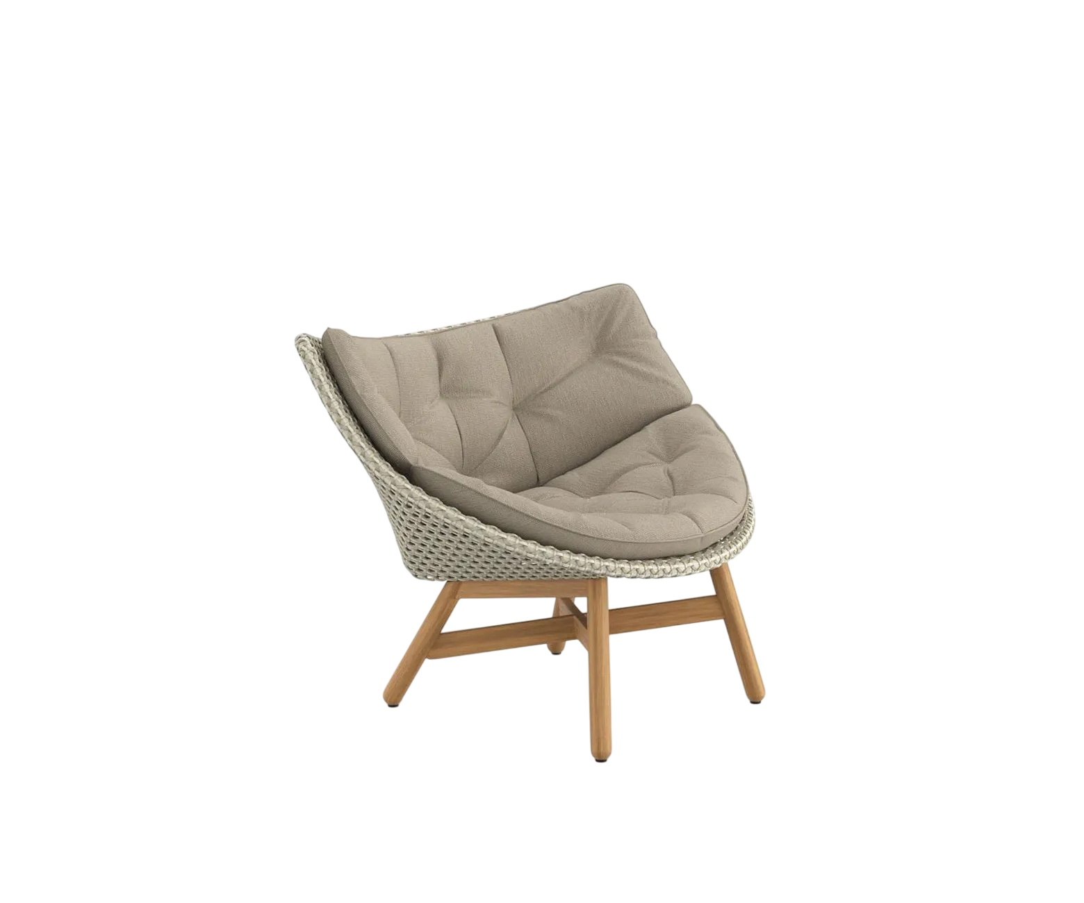 Mbrace Lounge Chair by Dedon | Teak and Handwoven Outdoor Seating by Sebastian Herkner | Casa Design Group