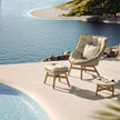 Mbrace Lounge Chair by Dedon | Teak and Handwoven Outdoor Seating by Sebastian Herkner | Casa Design Group