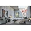 Mekki coffee table by Ditre Italia with an exposed metal frame and marble or glass top.