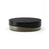 Merian Coffee Table by Capital with a glossy lacquered round top and metallic base.