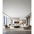 Merian Coffee Table by Capital with a glossy lacquered round top and metallic base.