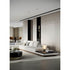 Merian Coffee Table by Capital with a glossy lacquered round top and metallic base.