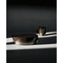 Merian Coffee Table by Capital with a glossy lacquered round top and metallic base.