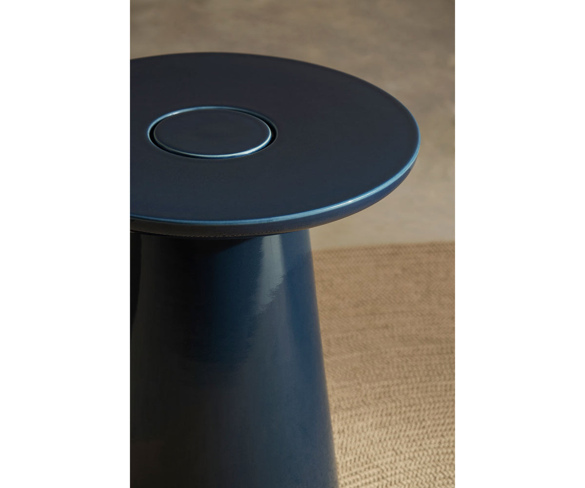 Meridies Ceramic Round Side Table by Expormim Outdoor Side Table Casa Design Group